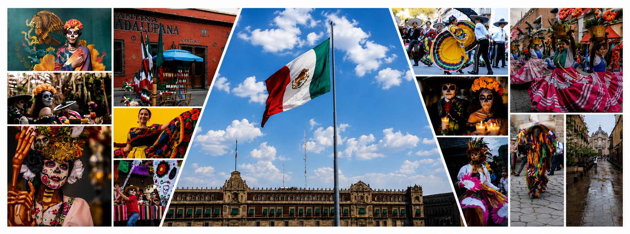 Mexico Immigration Global — collage de México