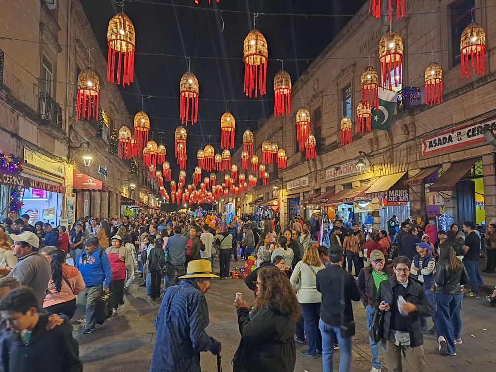 Mercado nocturno mexicano